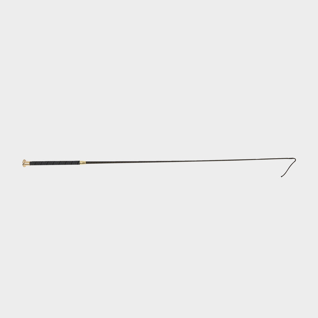 Glitter Handle Dressage Whip Black/Gold