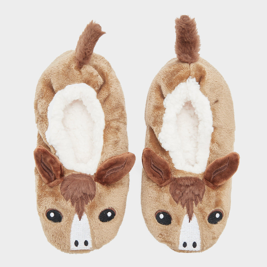 Kids' Wild Feet Horse Slippers