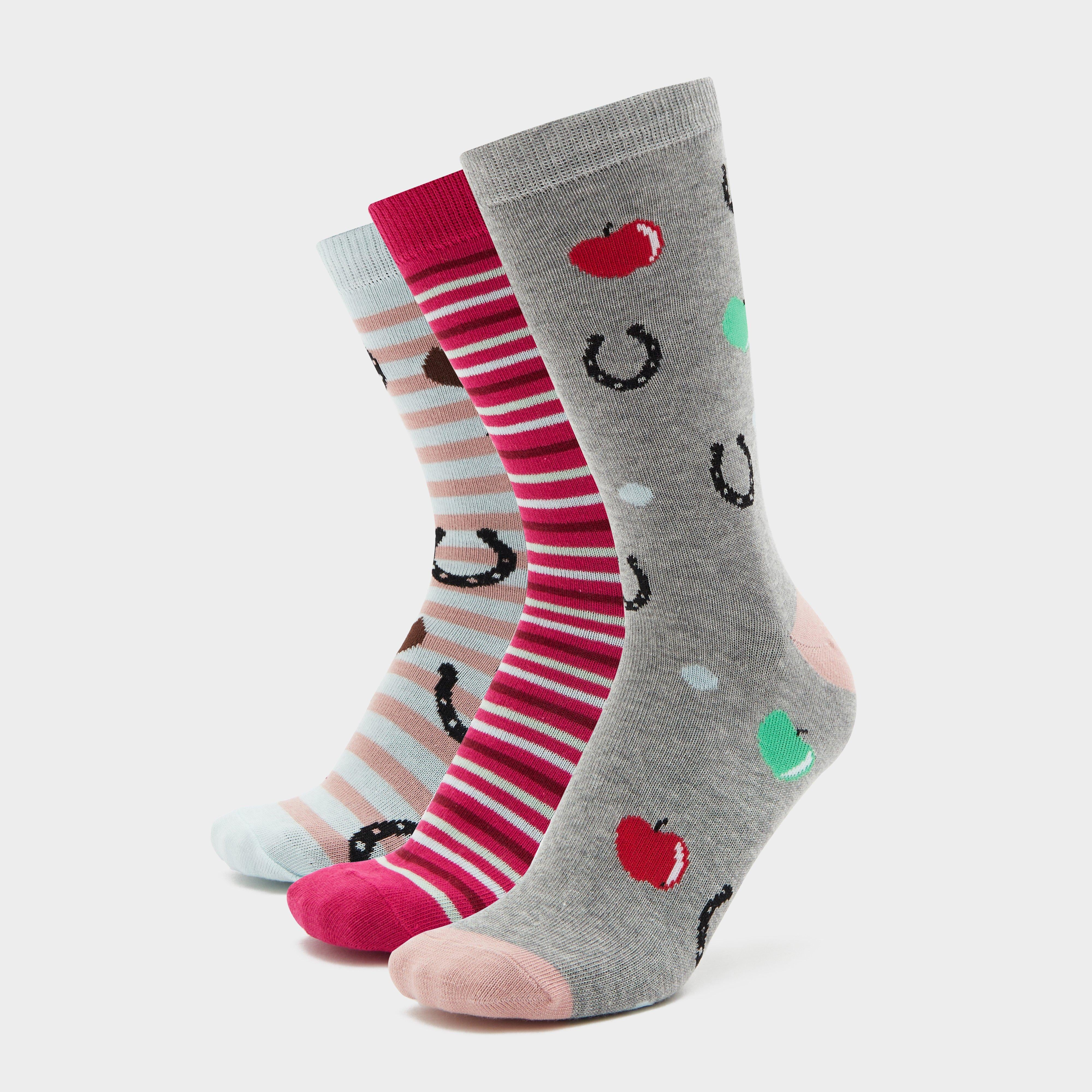 Wild Feet Horsing Around Crew Socks 3 Pack