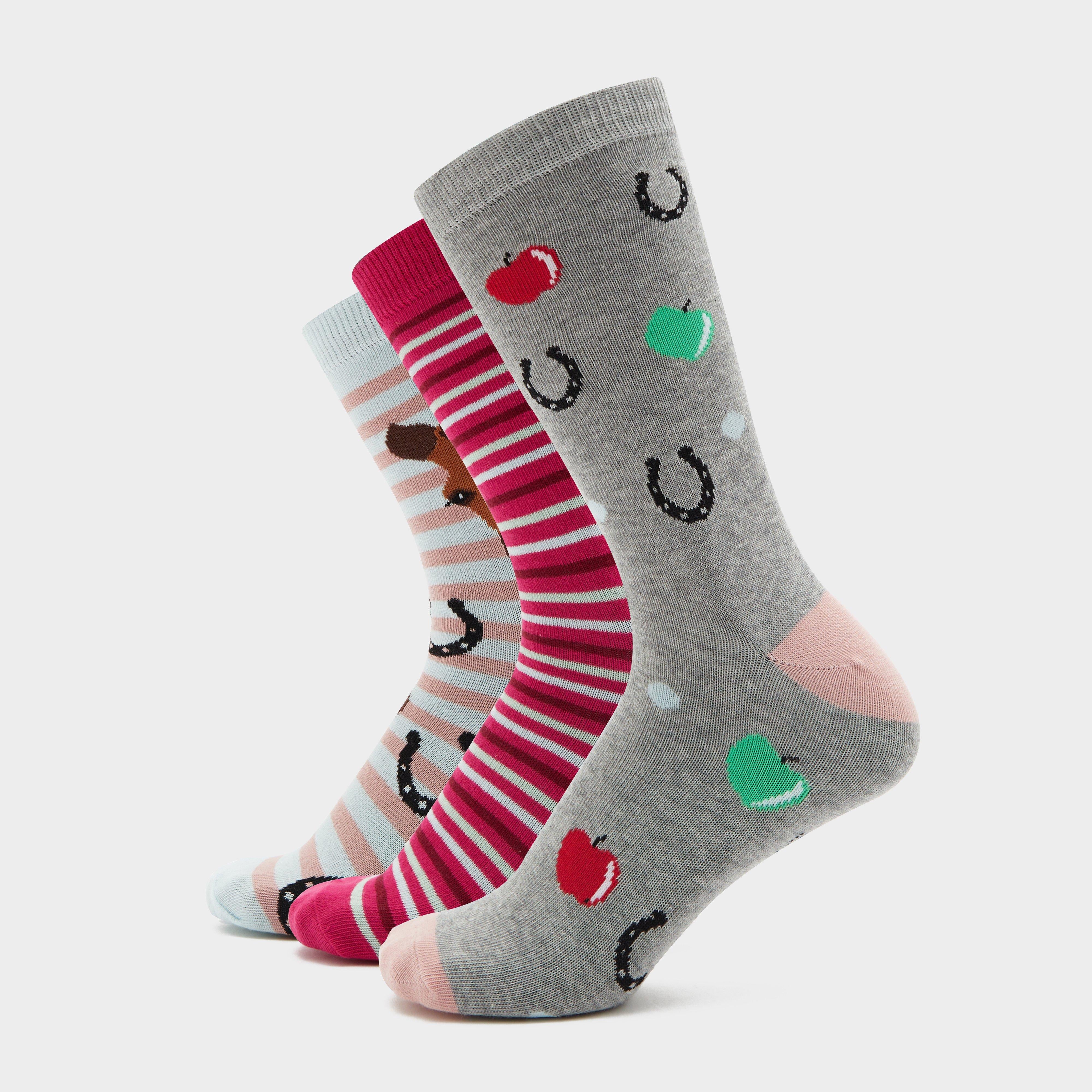 Wild Feet Horsing Around Crew Socks 3 Pack