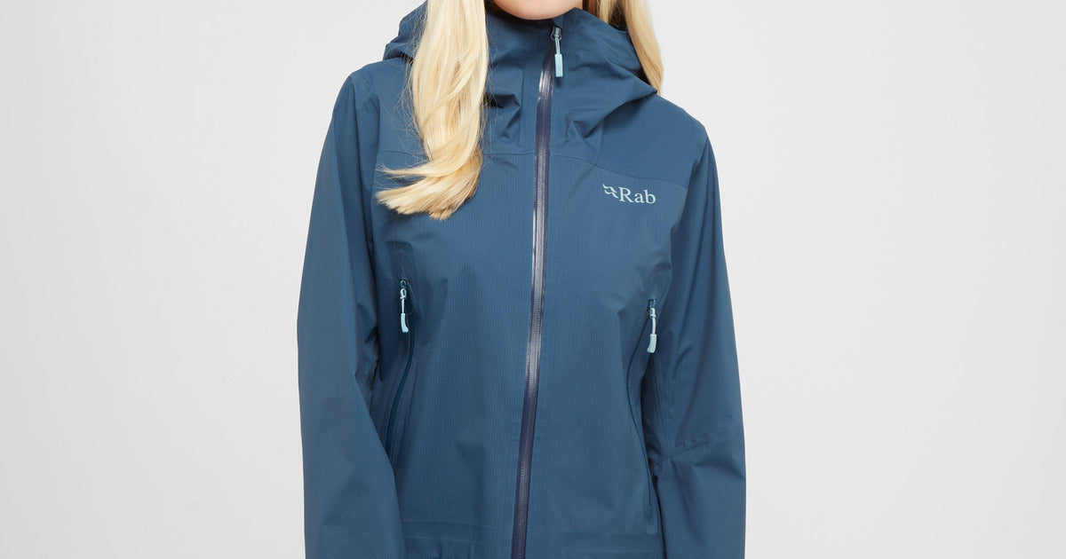 Navy Rab Women’s Firewall Light Waterproof Jacket – GO Outdoors