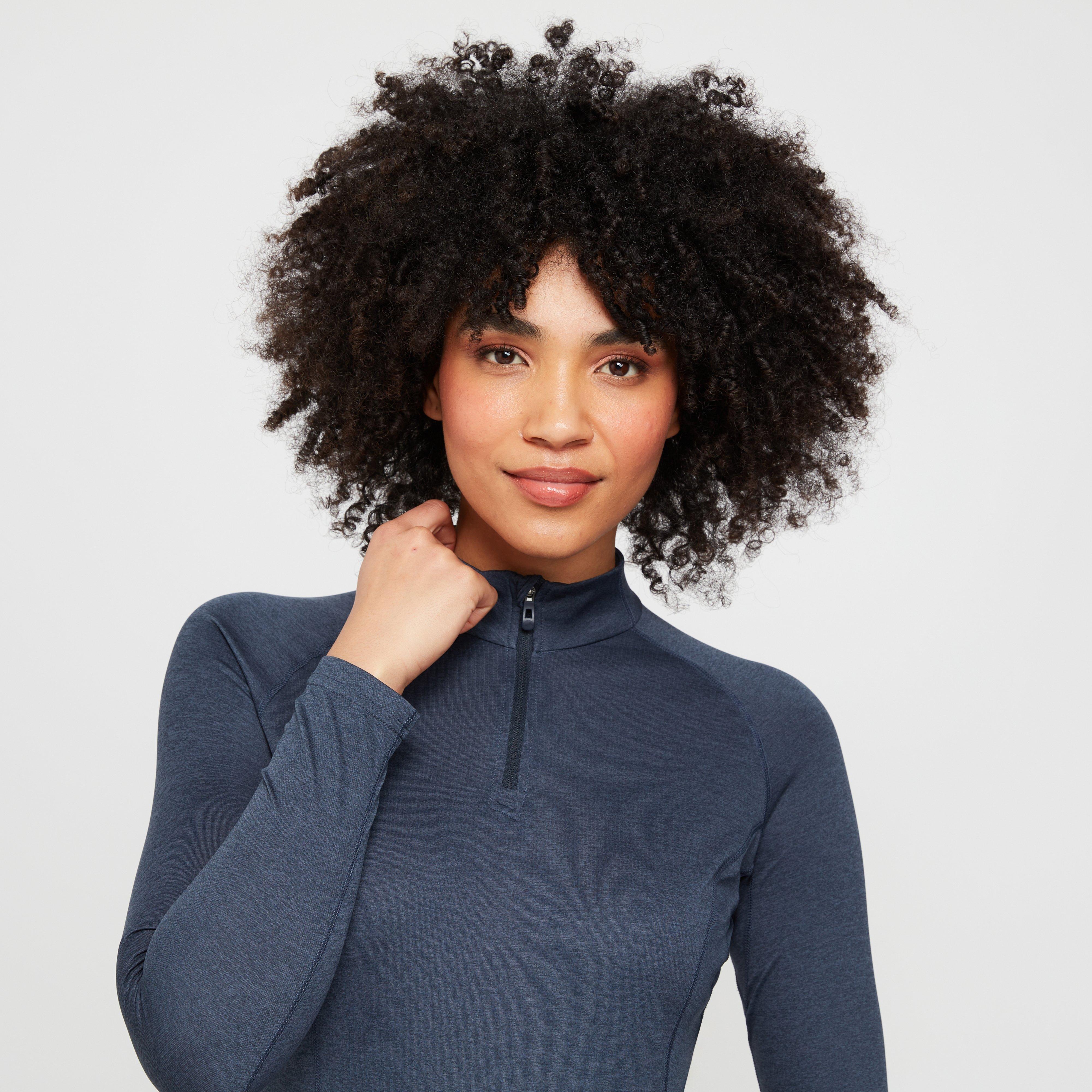 Women’s Dart Long Sleeve Zip Neck Top