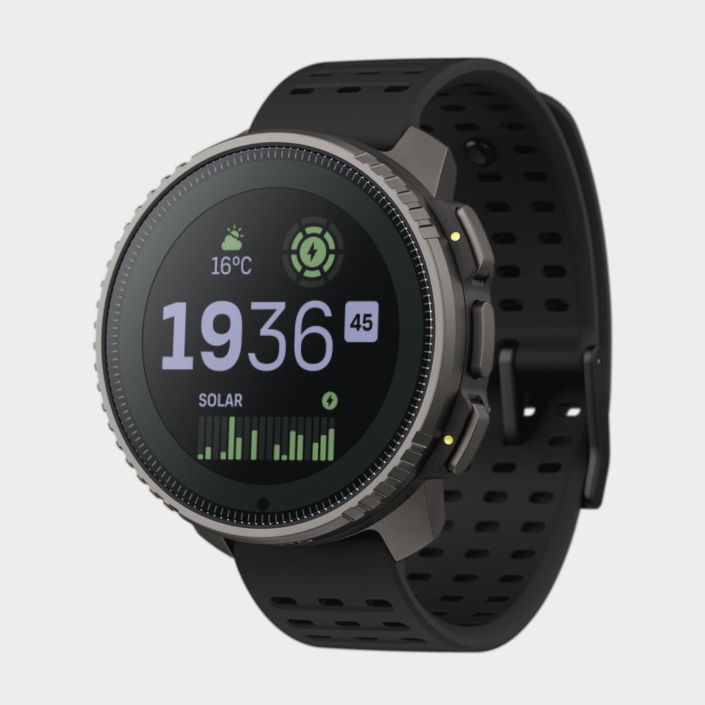 Vertical GPS Watch Titanium Solar Black