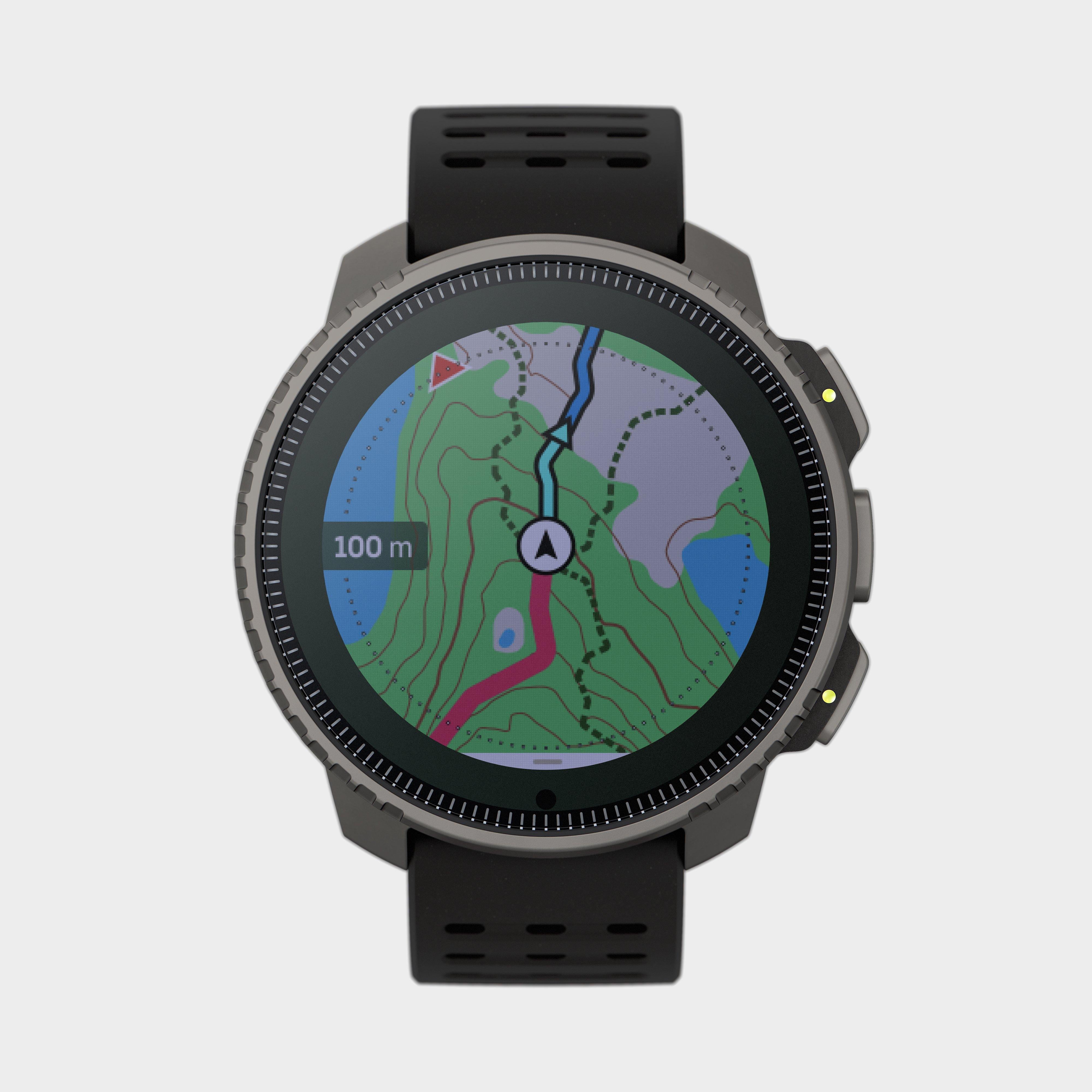 Vertical GPS Watch Titanium Solar Black