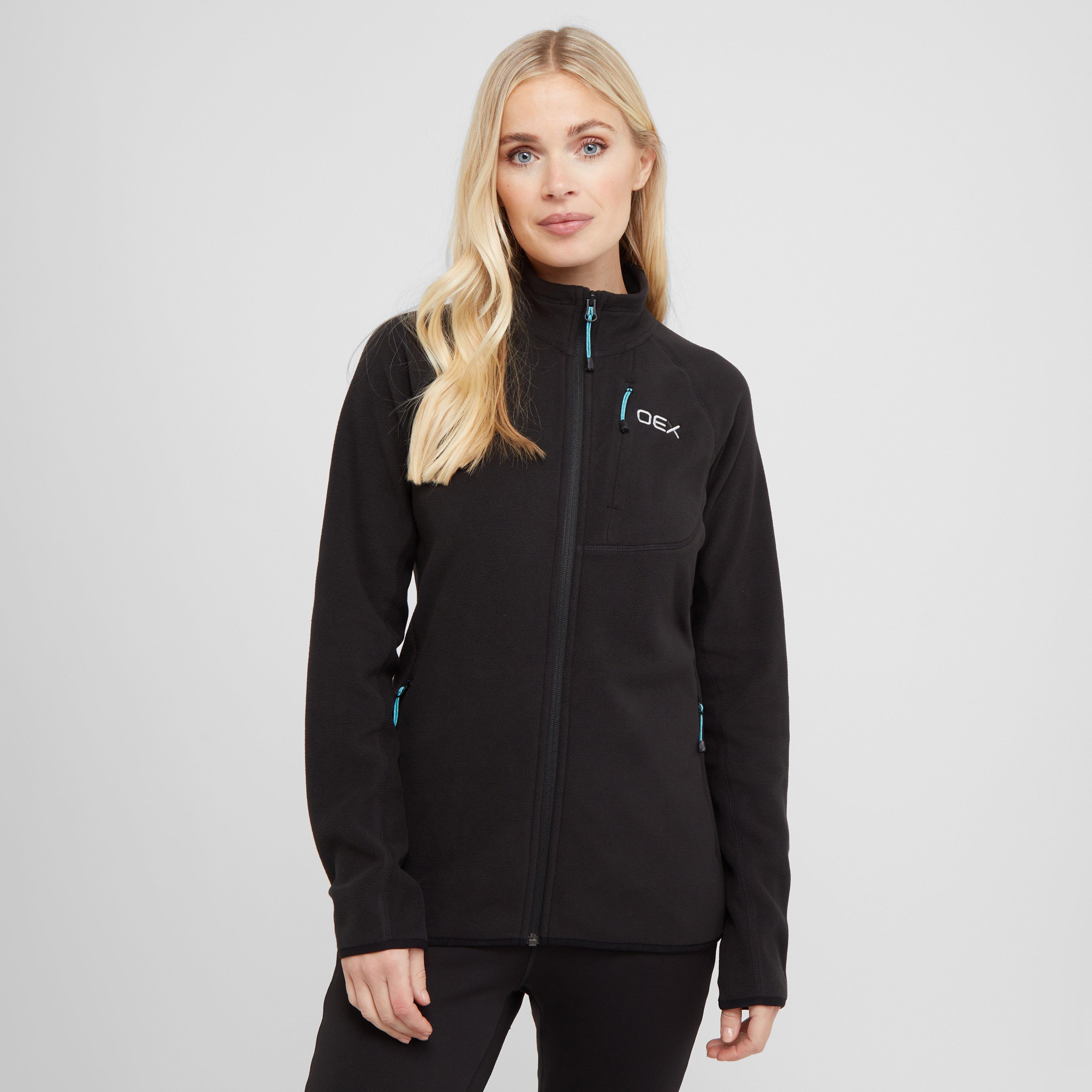Black OEX Women's Ardmore Full Zip Fleece – GO Outdoors