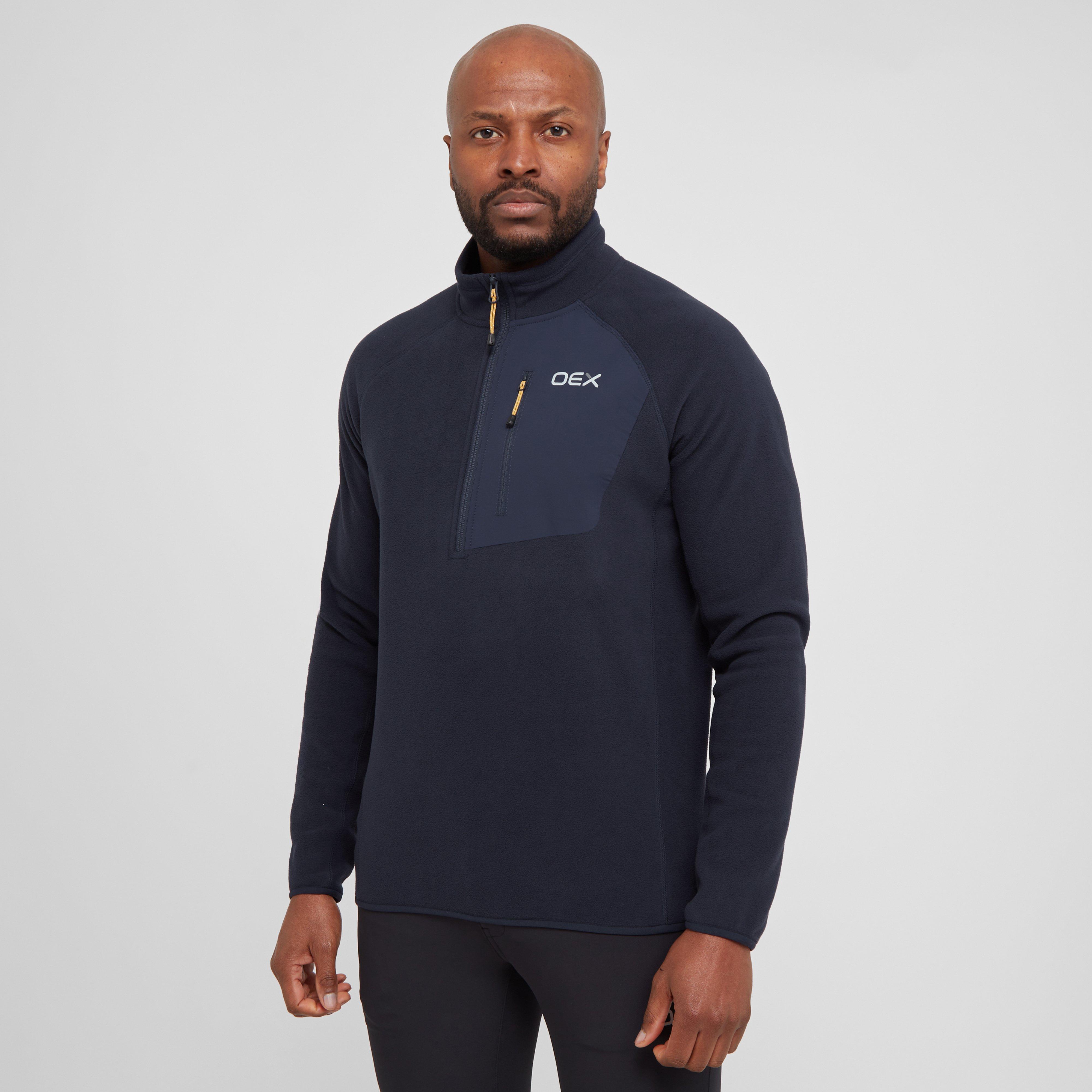 Navy OEX Men's Braewick Half Zip Fleece – GO Outdoors