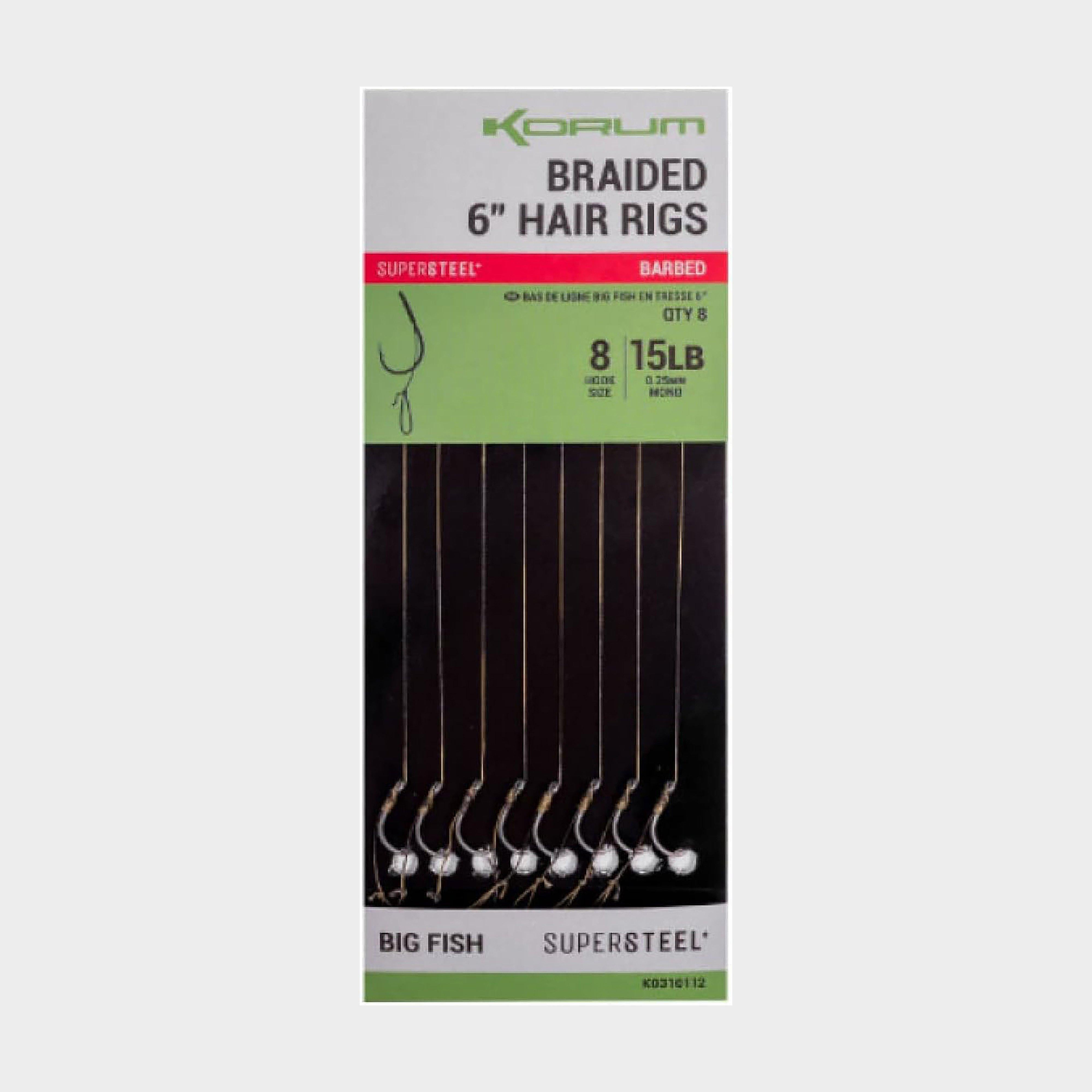 Big Fish Braided Hair Rigs 6” Size 8 Barbed