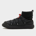 Womens In/Out Puffer Lace Up Boots Black