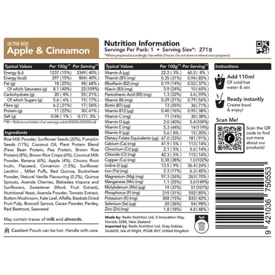 Apple Cinnamon Breakfast 800