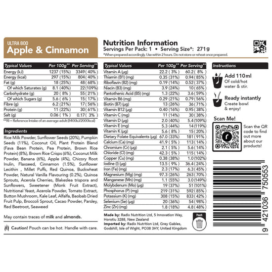 Apple Cinnamon Breakfast 800