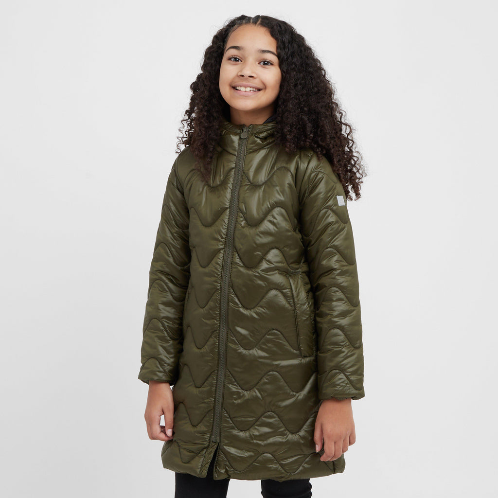 Kids' Cambrie Long Line Quilted Jacket