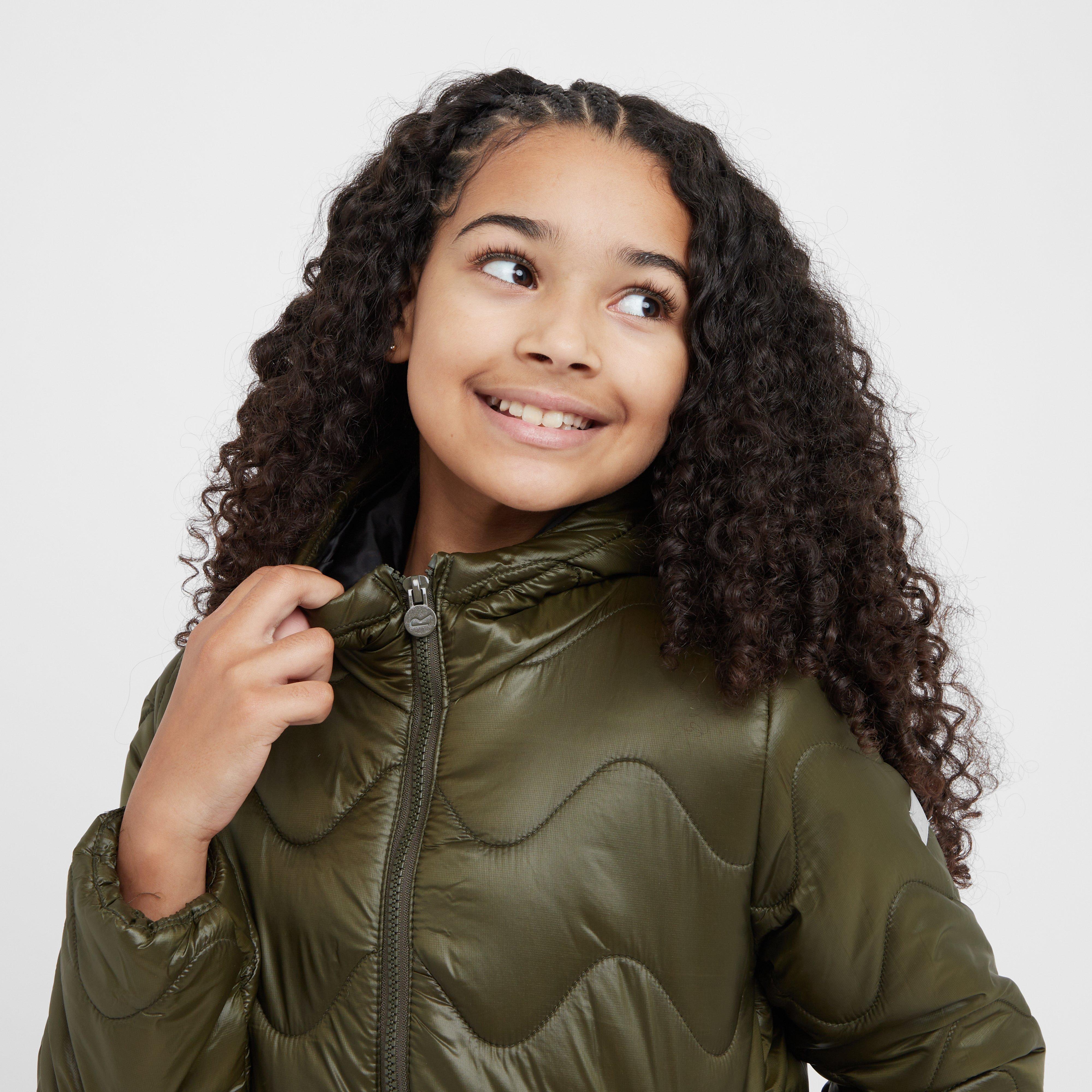 Kids' Cambrie Long Line Quilted Jacket