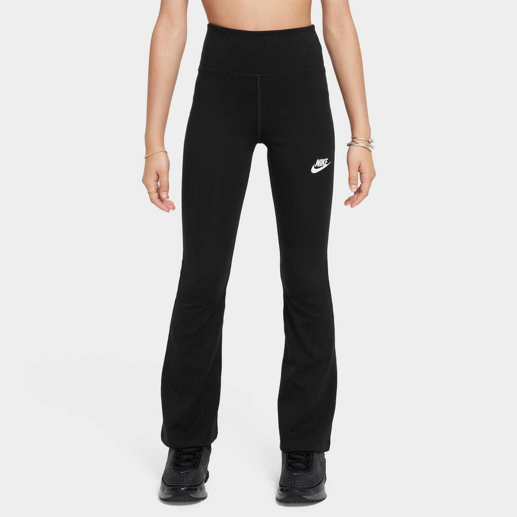 Girls' High-Waisted Flared Leggings
