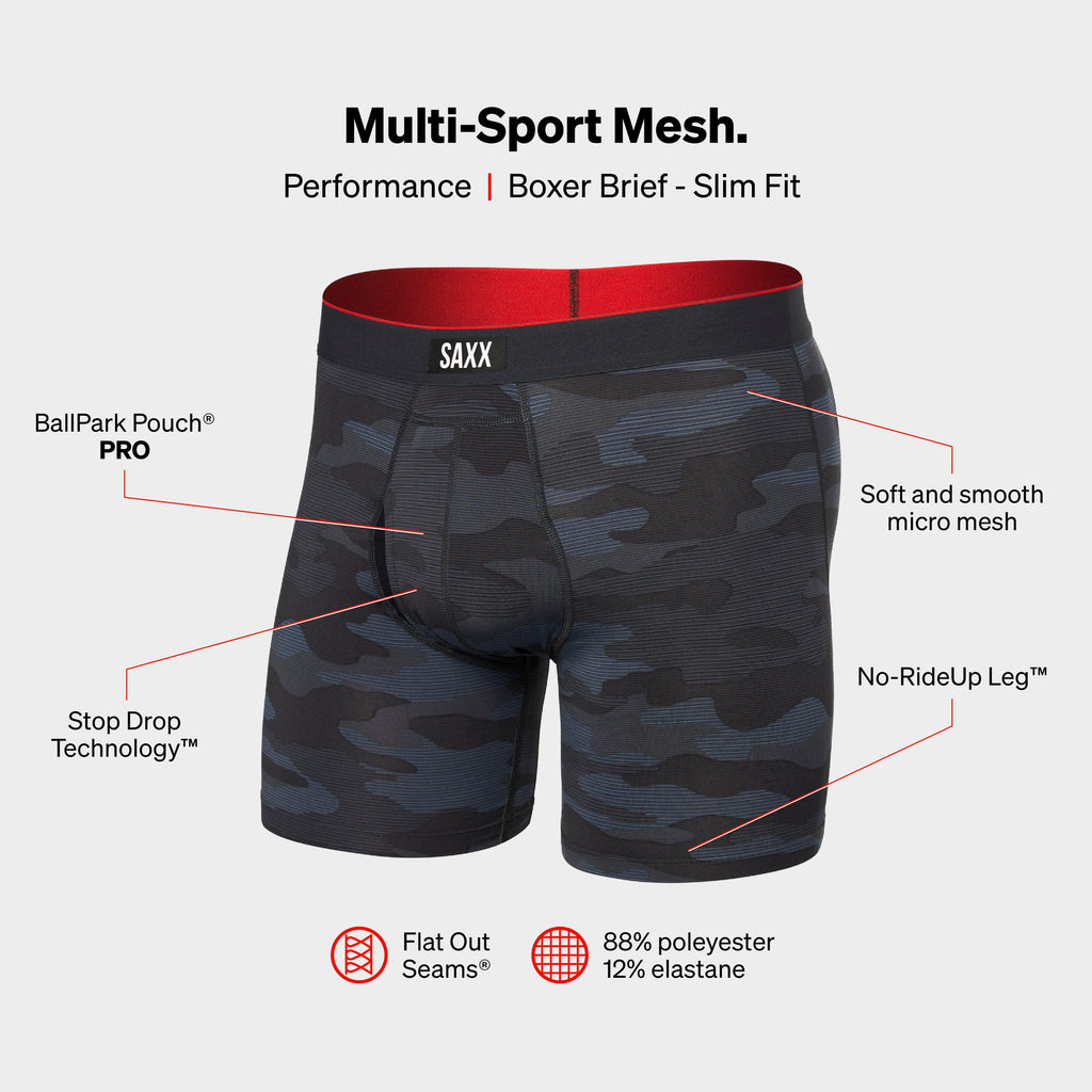 Men’s Multi-Sport Performance Boxer Brief 6inch