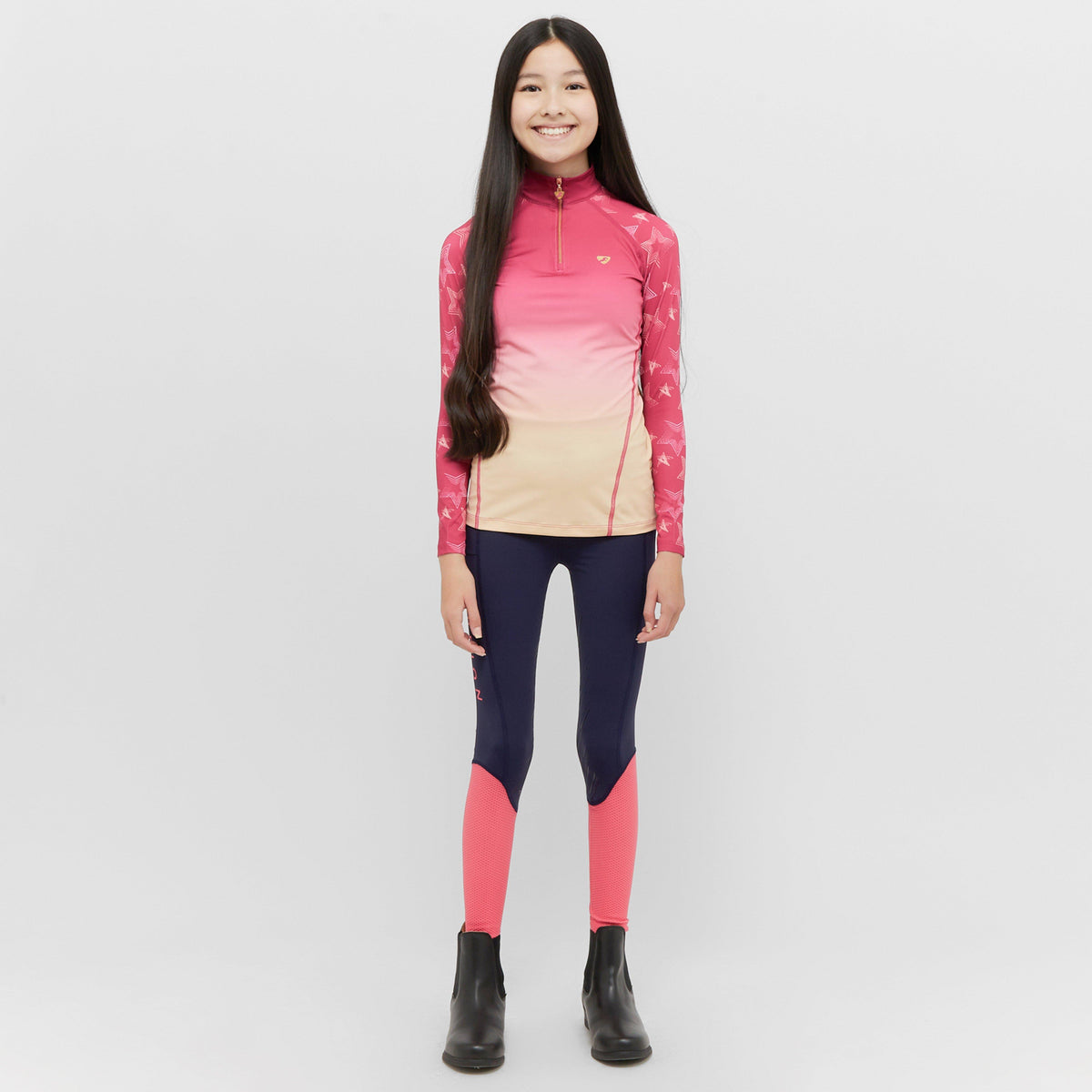 Kids’ Rhythm Mesh Riding Tights