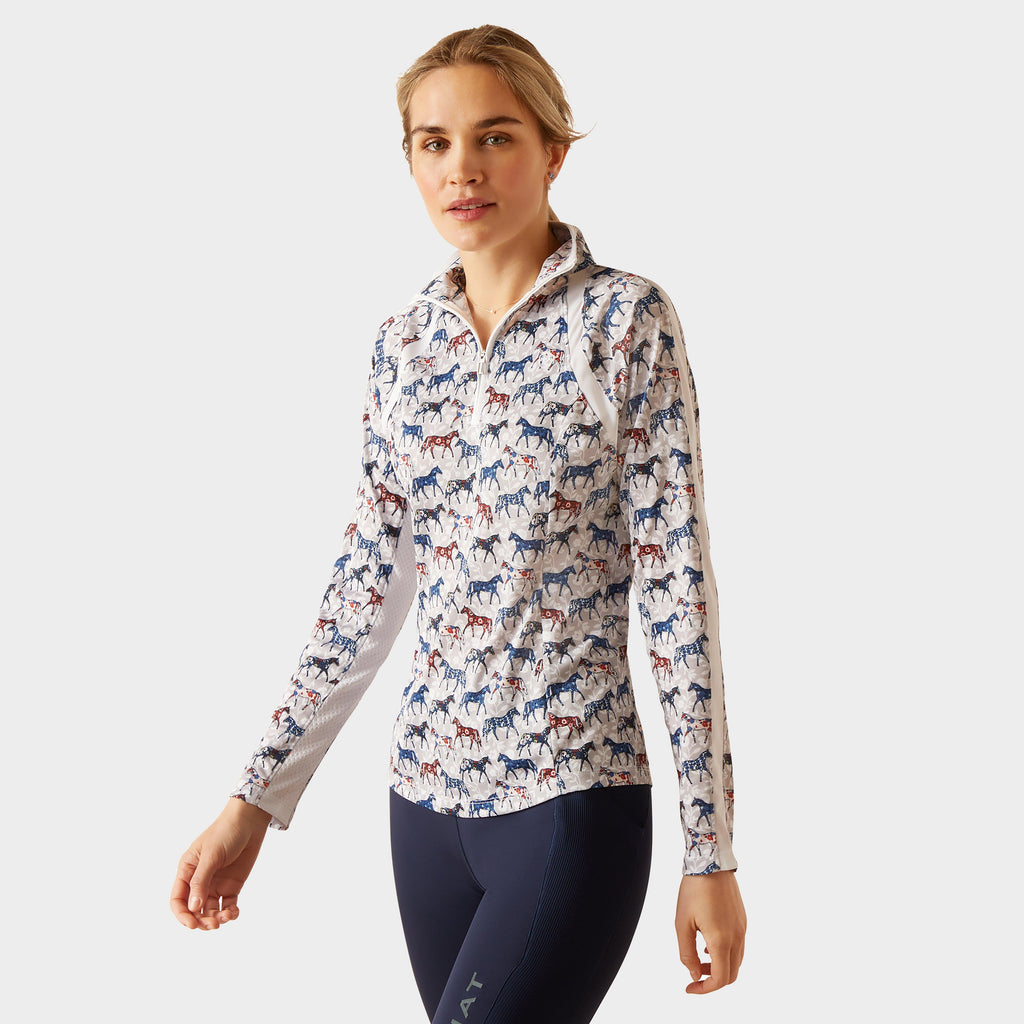 Womens Sunstopper 3.0 1/4 Zip Base Layer