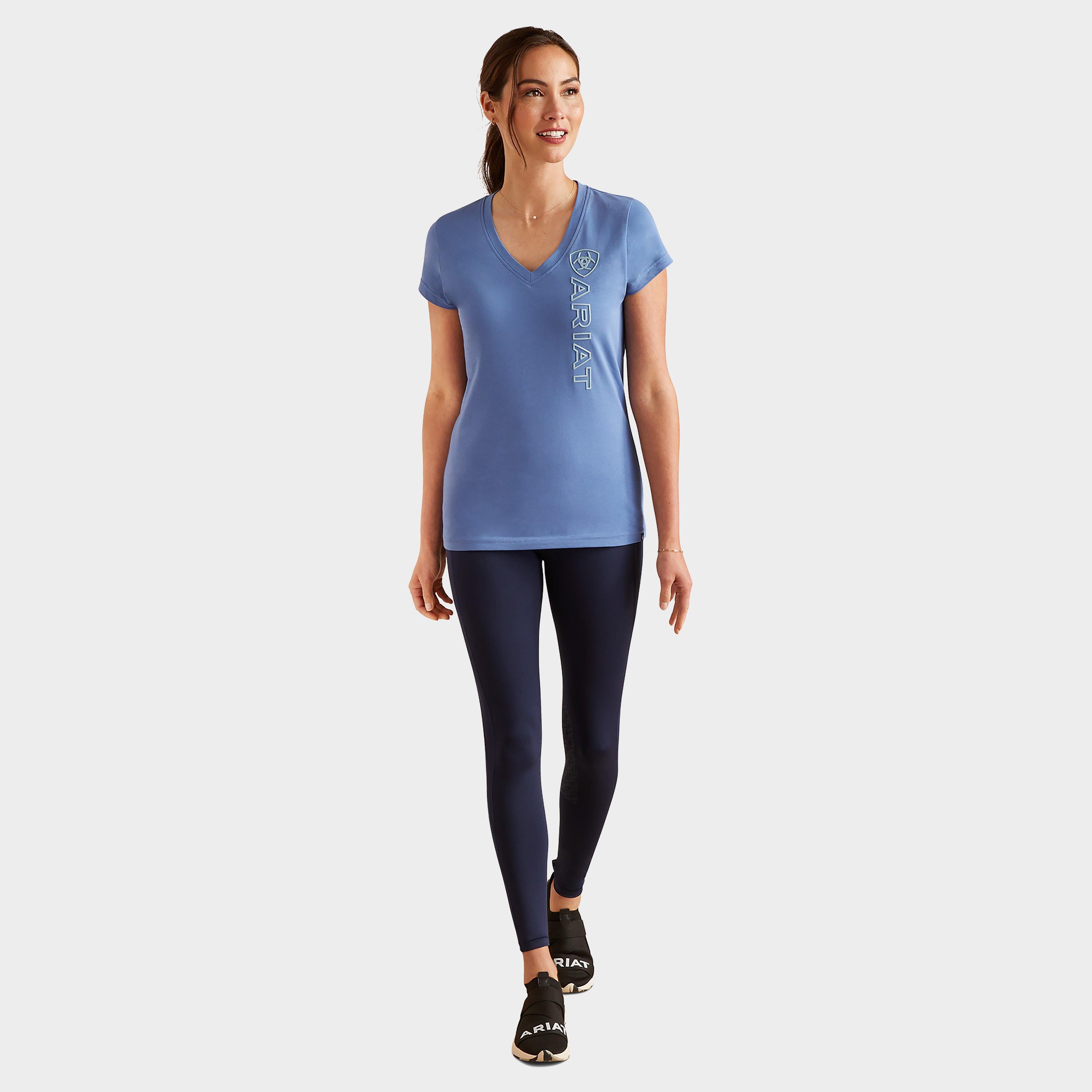 Womens Vertical Logo V T-Shirt