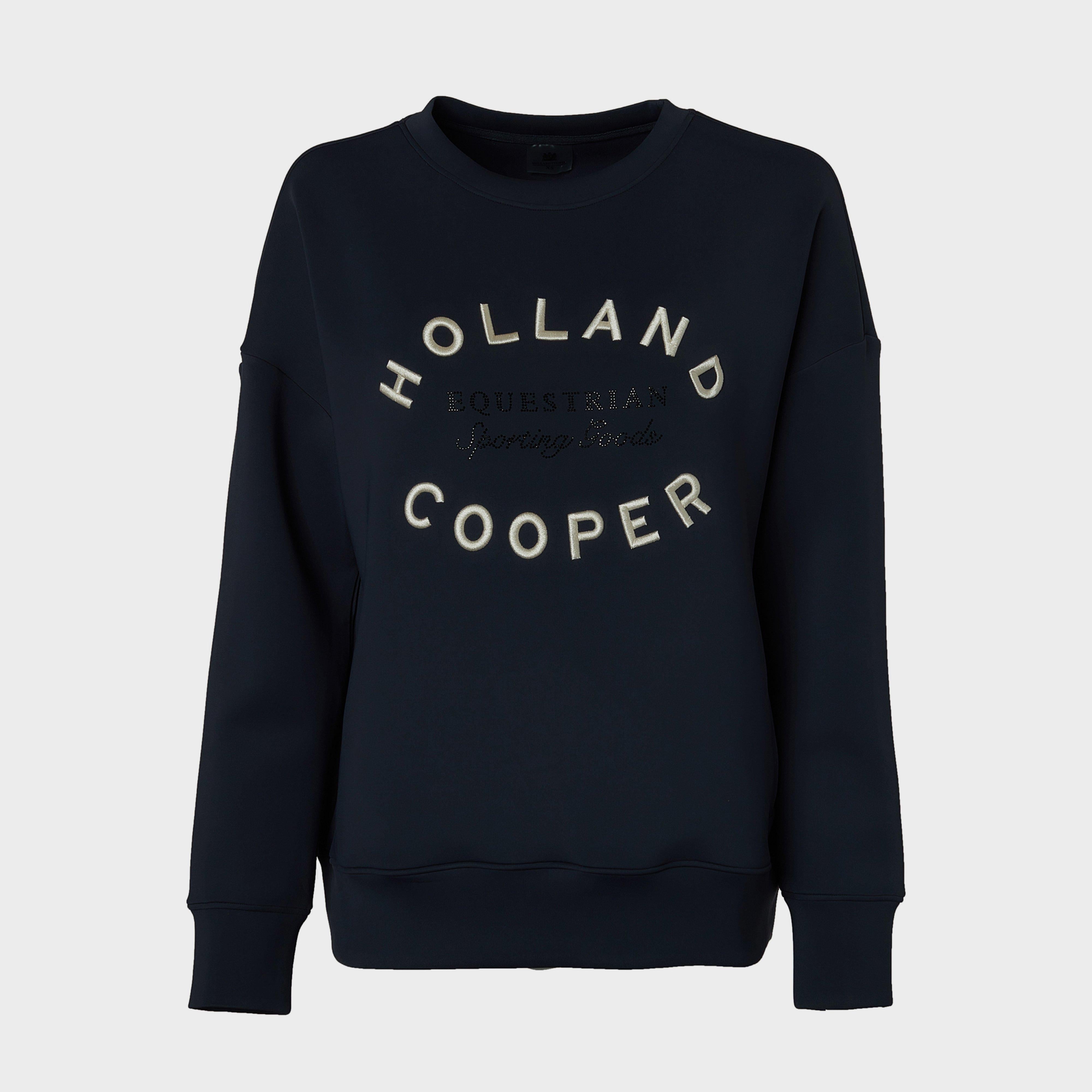 Womens Crystal Crew Neck Sweater