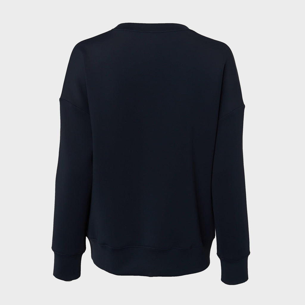 Womens Crystal Crew Neck Sweater
