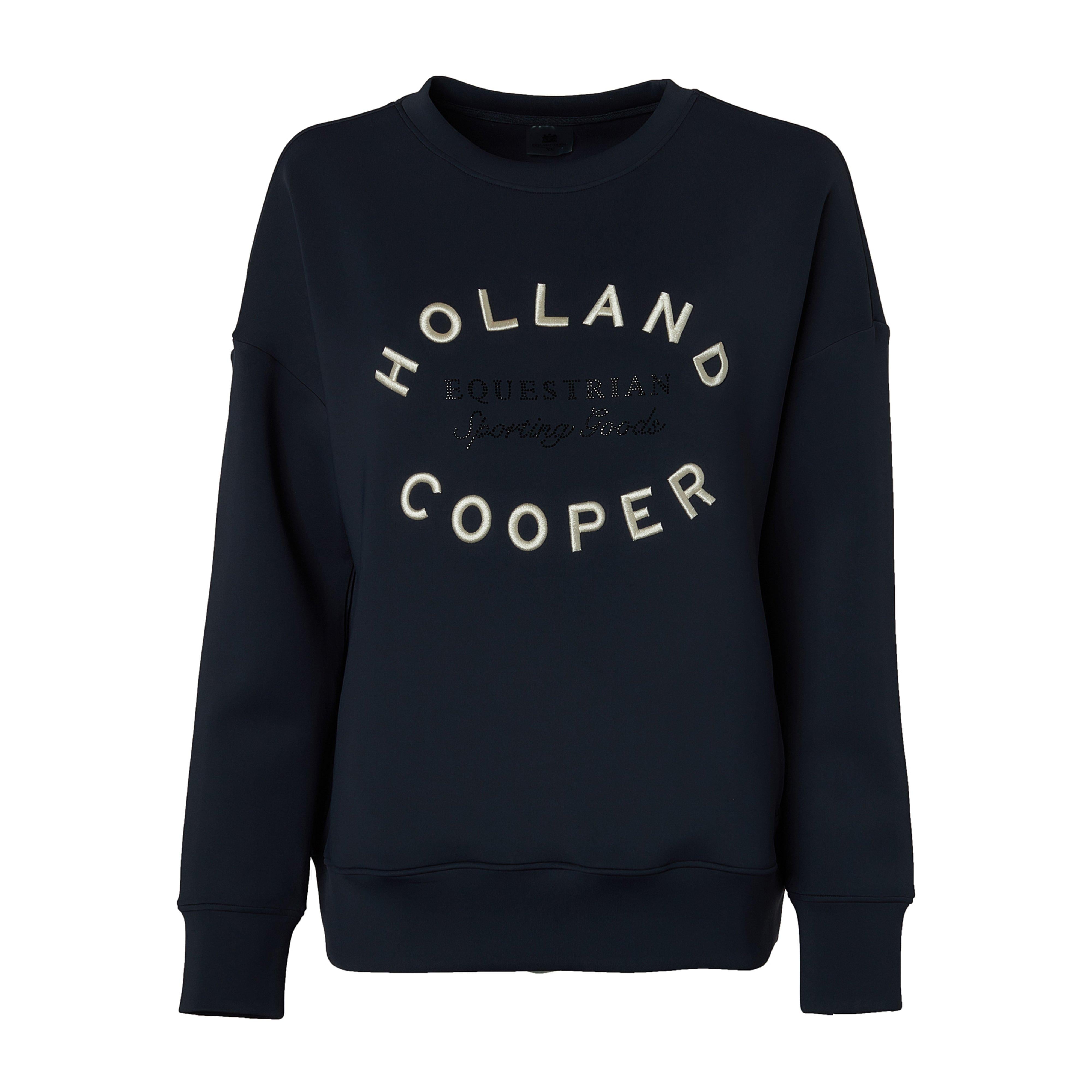 Womens Crystal Crew Neck Sweater