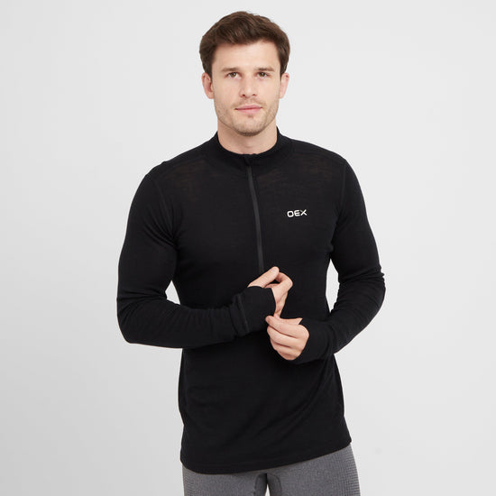Men’s Kelso Merino Long Sleeve Zip Baselayer