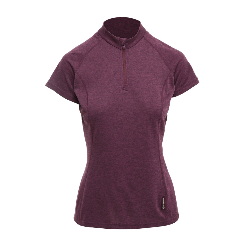 Women’s Dart Zip Neck Short Sleeve T-Shirt
