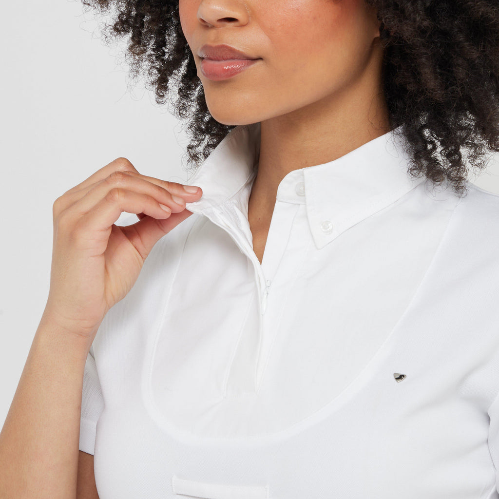 Women’s Short Sleeve Tie Shirt White