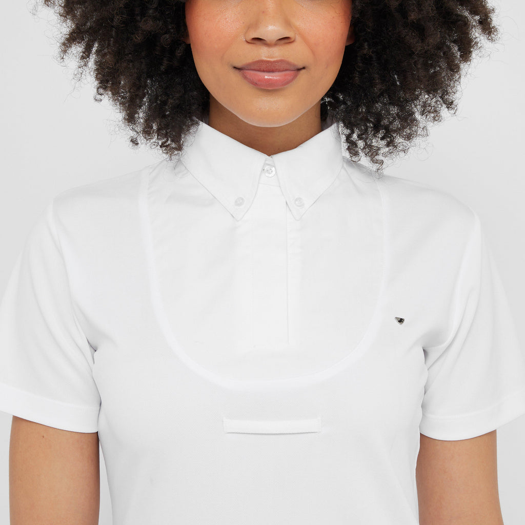 Women’s Short Sleeve Tie Shirt White