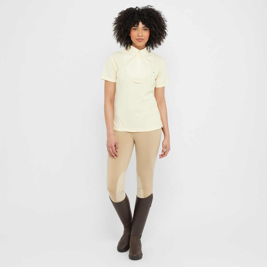 Women’s Short Sleeve Tie Shirt Yellow