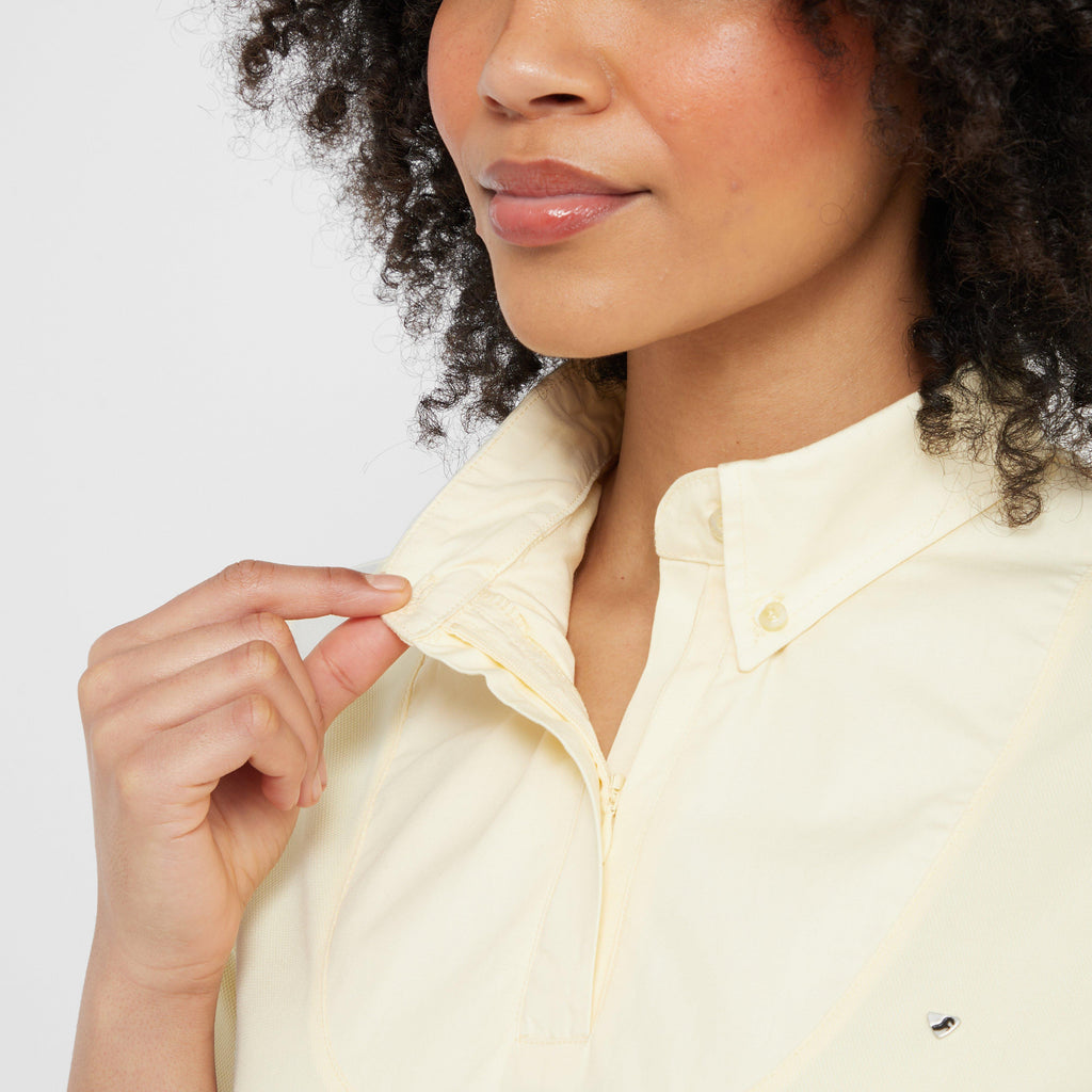 Women’s Short Sleeve Tie Shirt Yellow