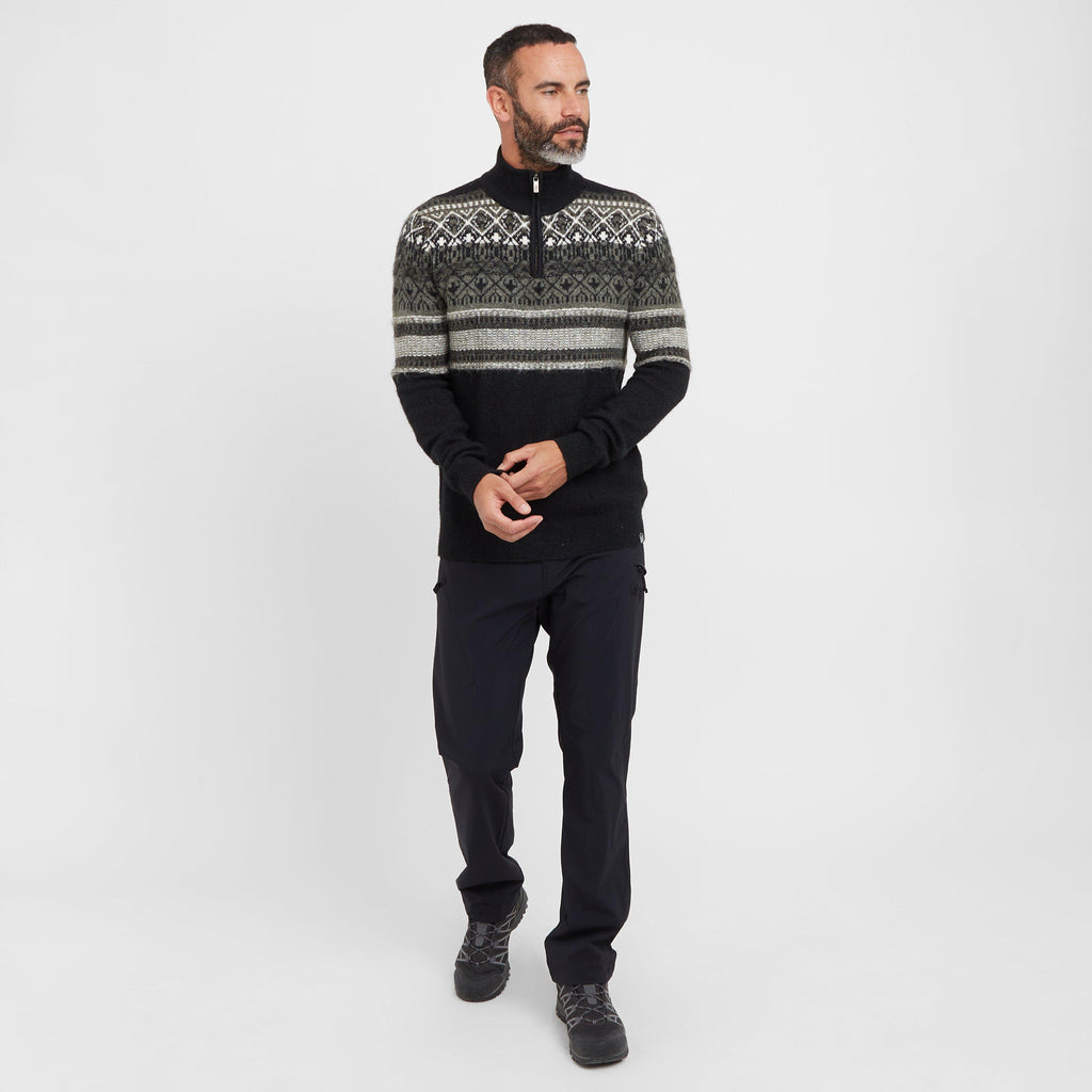 Men’s Yarmouth Fair Isle Half Zip Sweater
