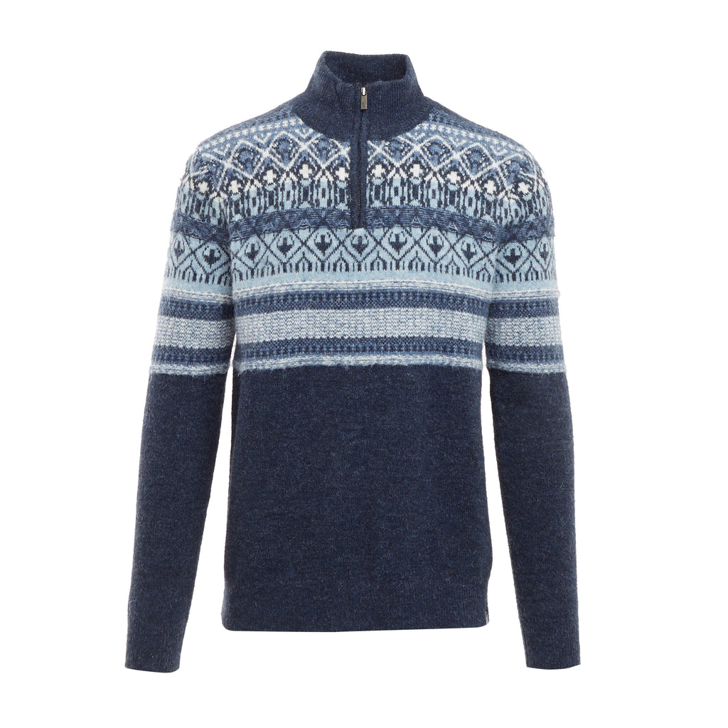 Men’s Yarmouth Fair Isle Half Zip Sweater