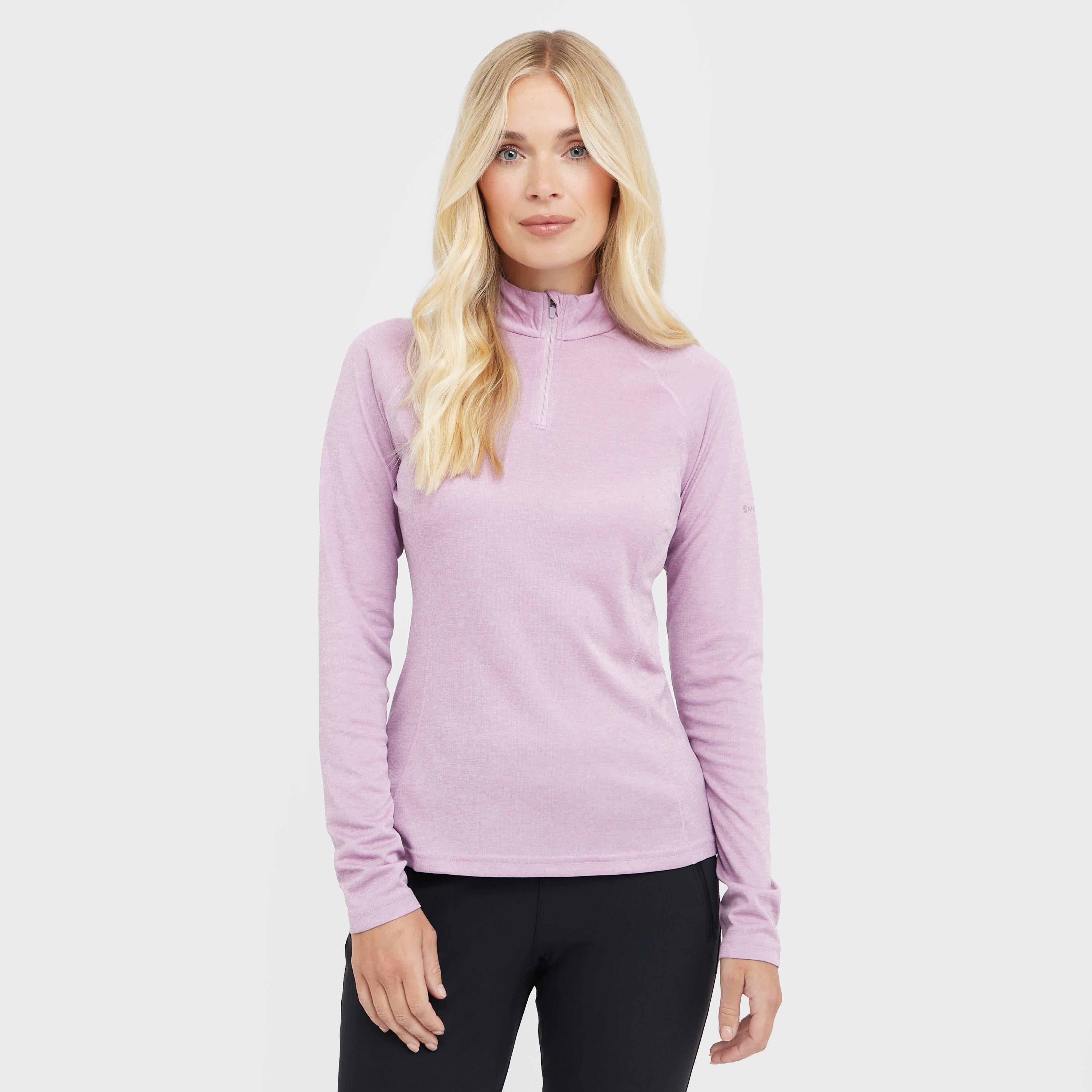 Women’s Dart Zip Neck Long Sleeve T-Shirt