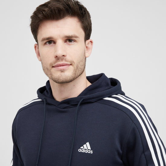 Men's Essentials Fleece 3-Stripes Hoodie