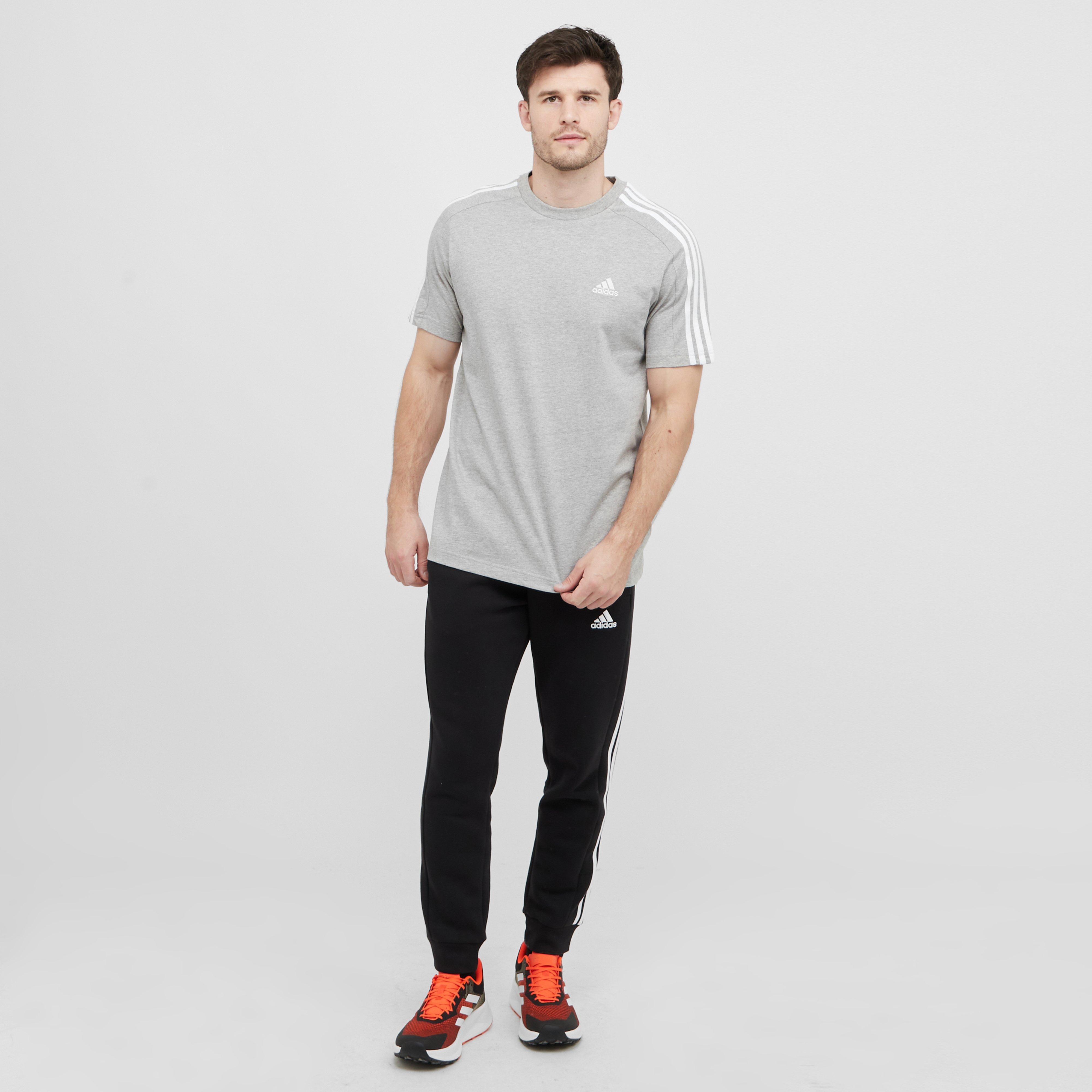 Men's Essentials Single Jersey 3-Stripes Tee