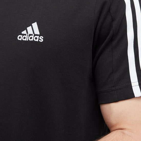 Men's Essentials Single Jersey 3-Stripes Tee