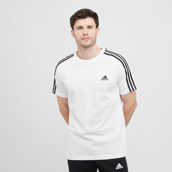 Men's Essentials Single Jersey 3-Stripes Tee