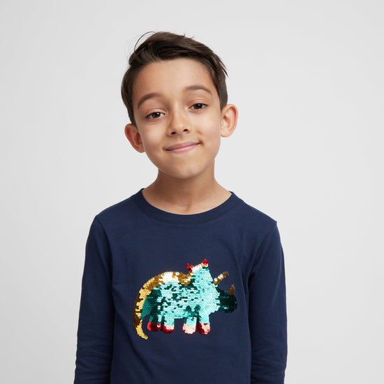 Kids’ Long Sleeve Dino T-Shirt