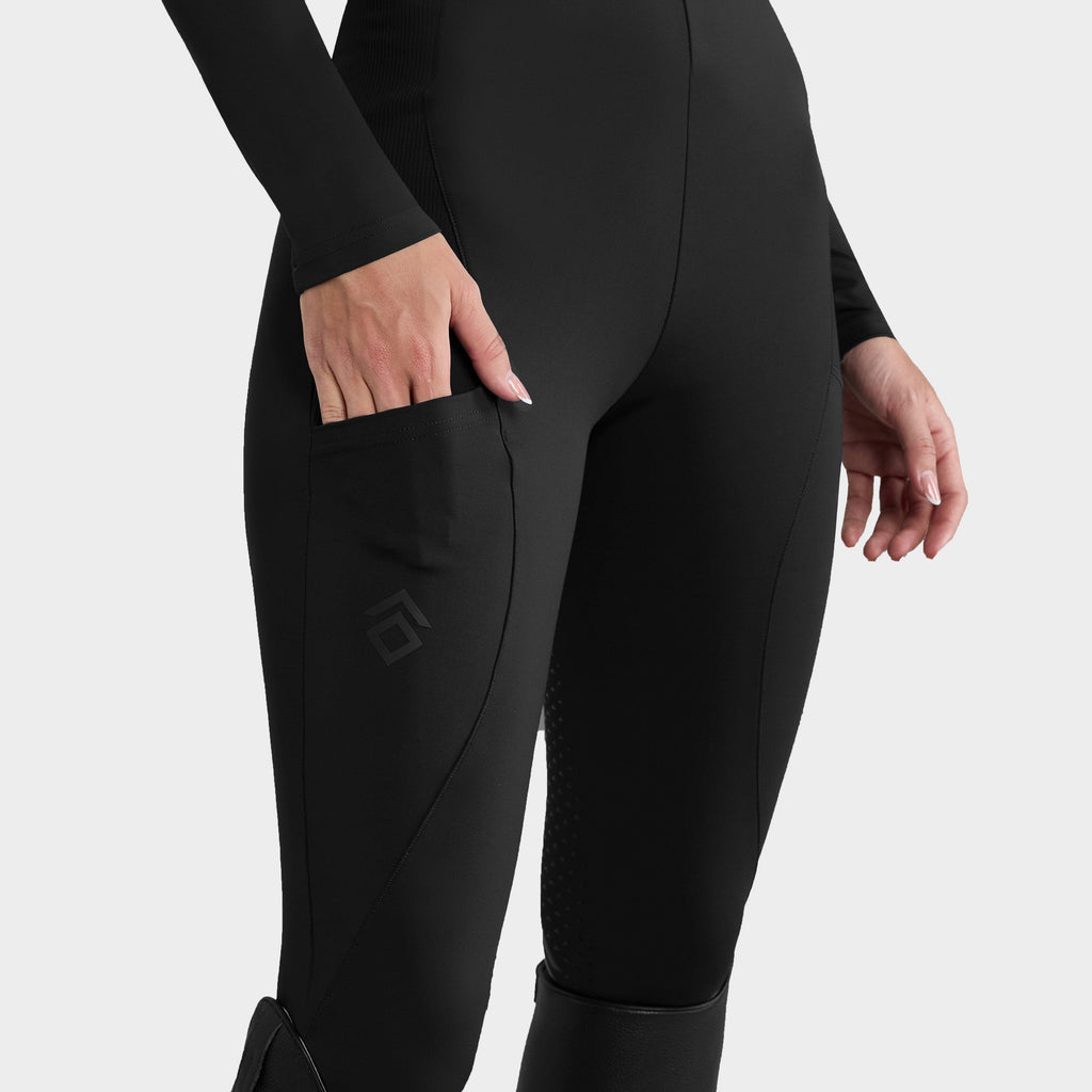 Women’s Core Full Seat Riding Leggings Black