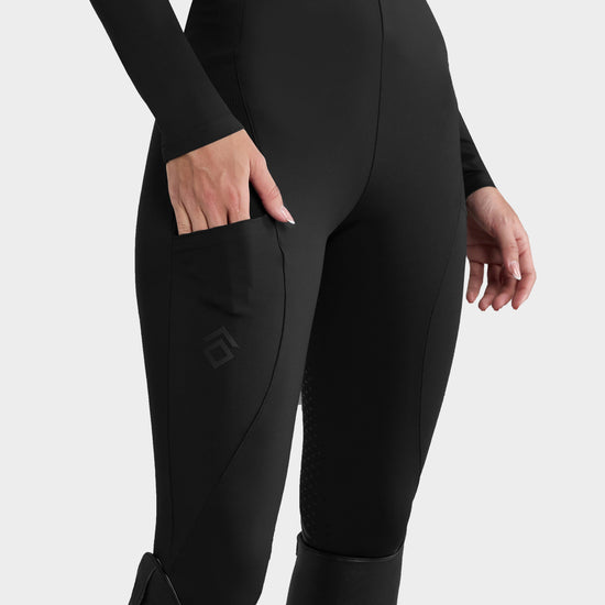 Women’s Core Full Seat Riding Leggings Black