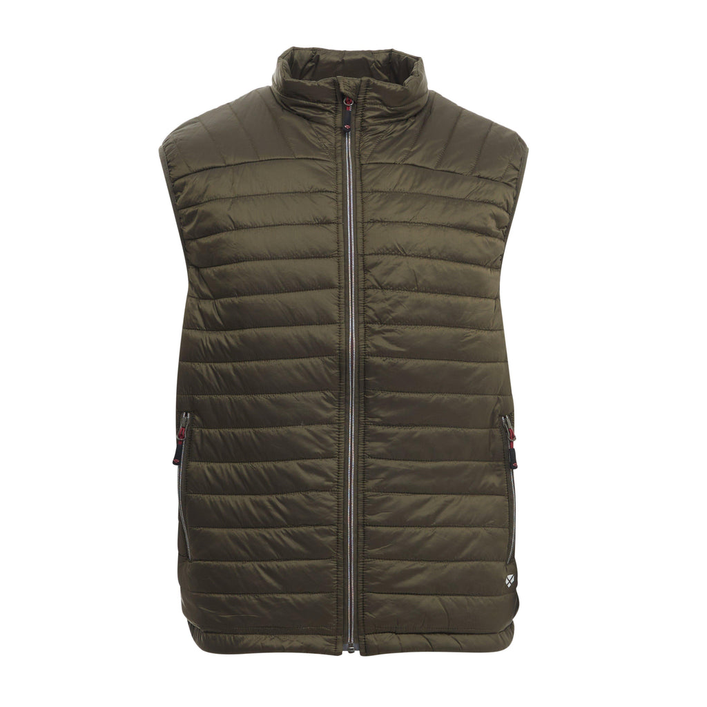 Mens Kingston Rip-Stop Gilet Olive/Merlot