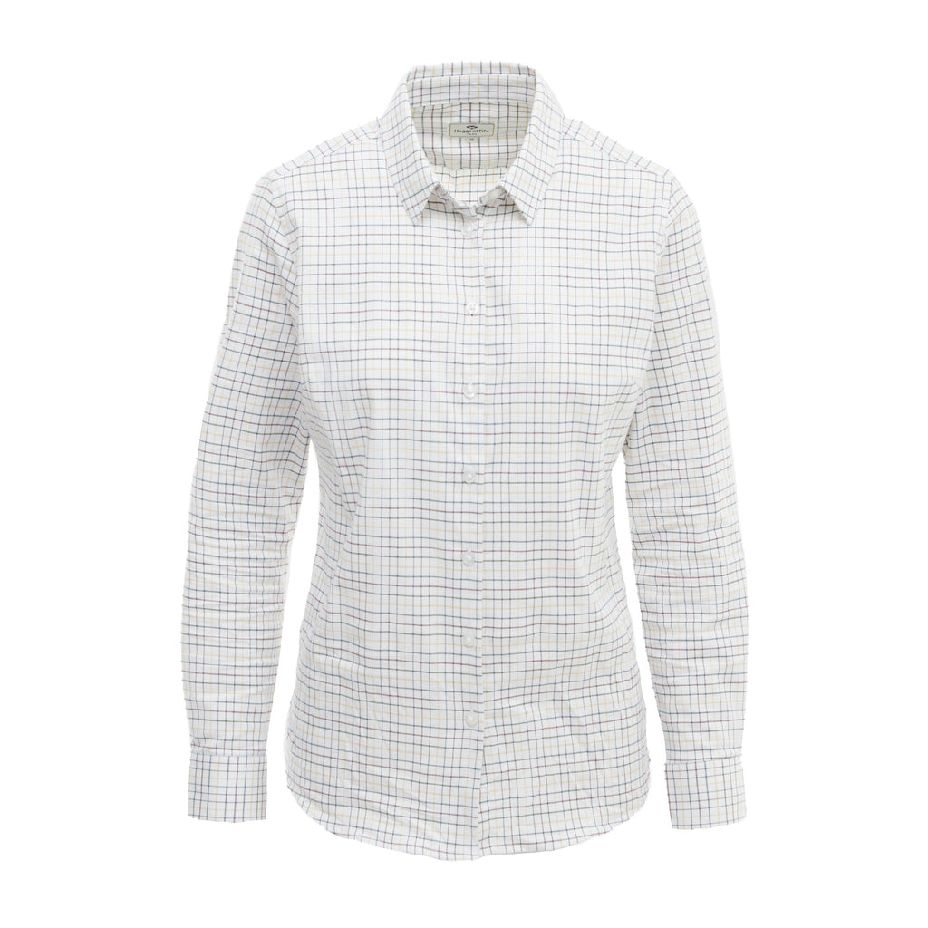 Womens Callie Twill Shirt White/Green/Yellow/Red