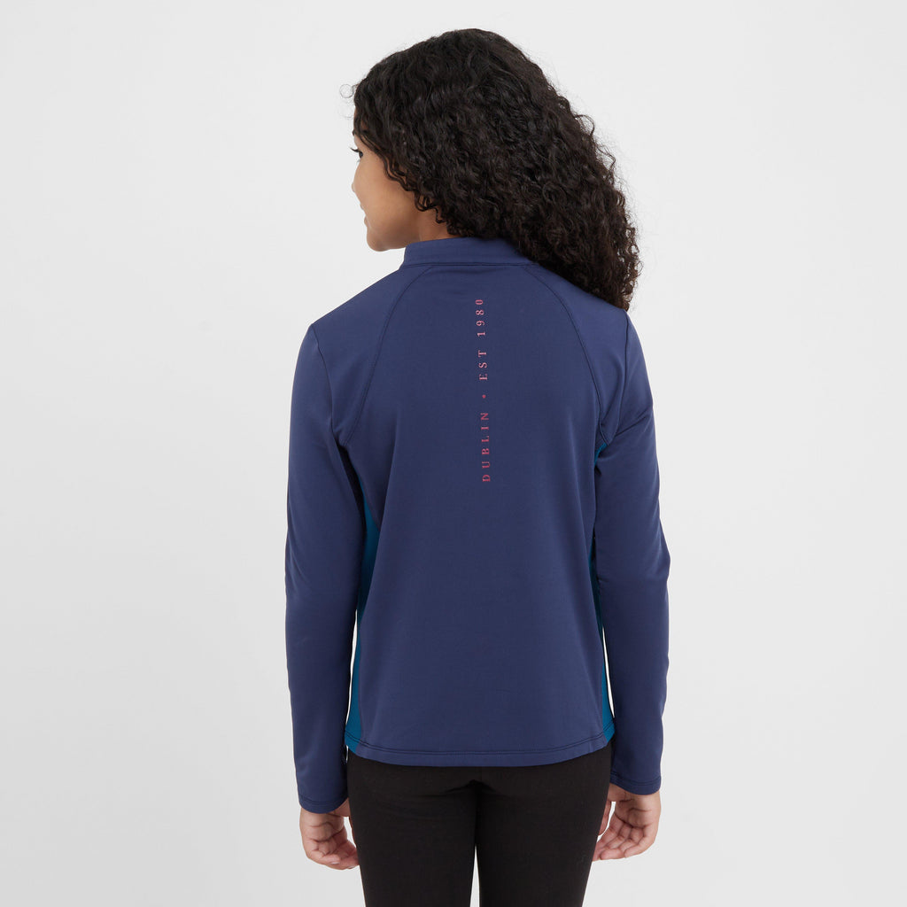 Kids' Sadie Long Sleeve Panel Riding Top