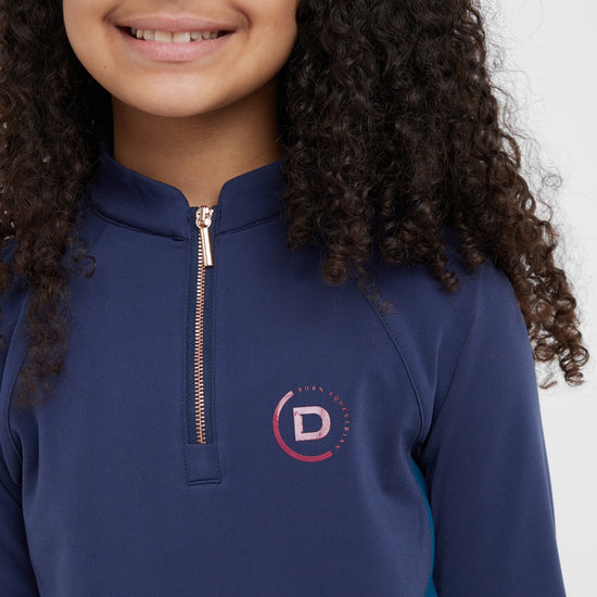 Kids' Sadie Long Sleeve Panel Riding Top