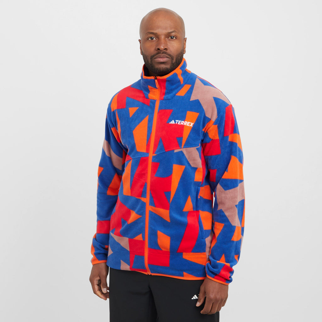 Men’s Multi Printed Full-Zip Fleece Jacket