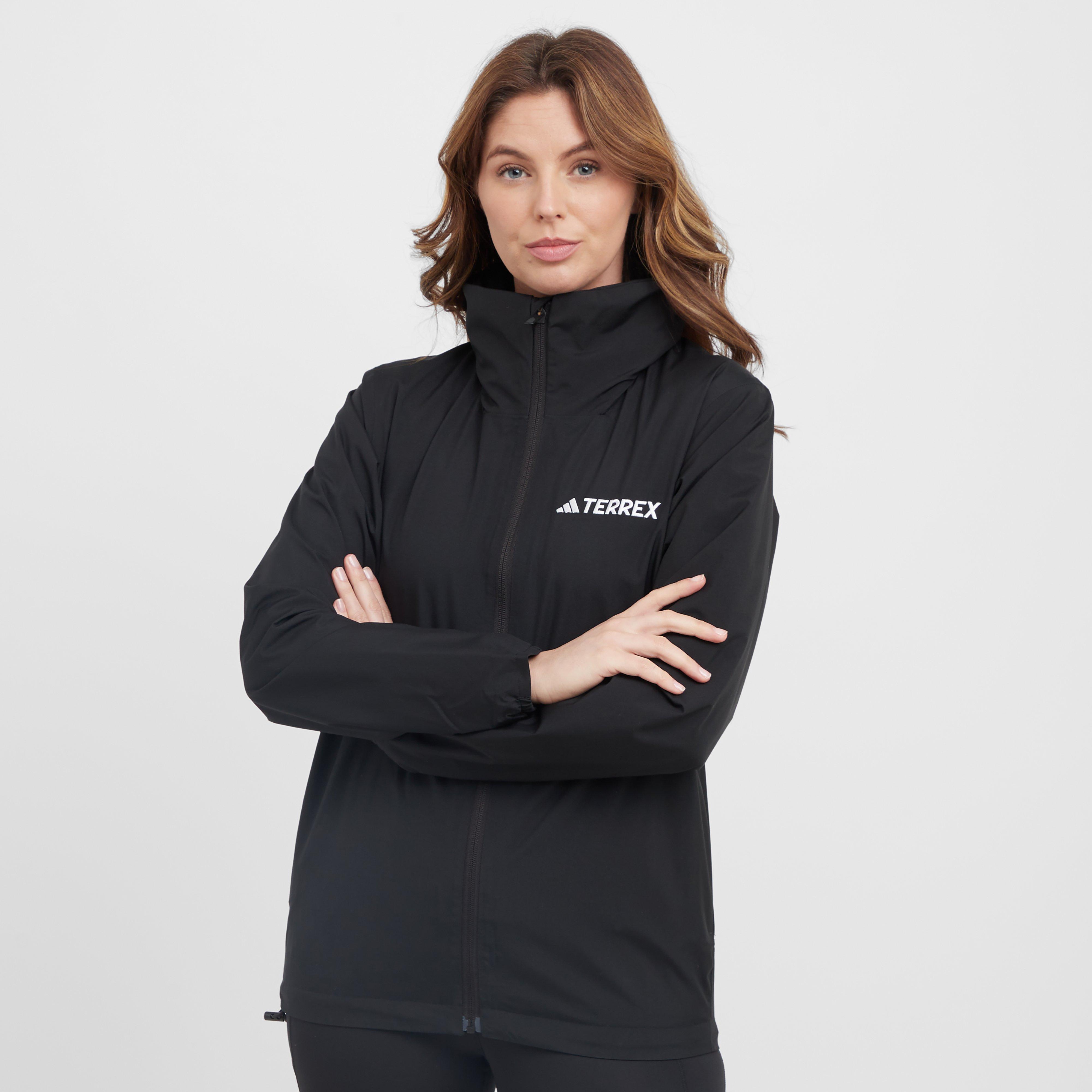 Black adidas Terrex Women's Multi Essentials 2L Rain Jacket – GO