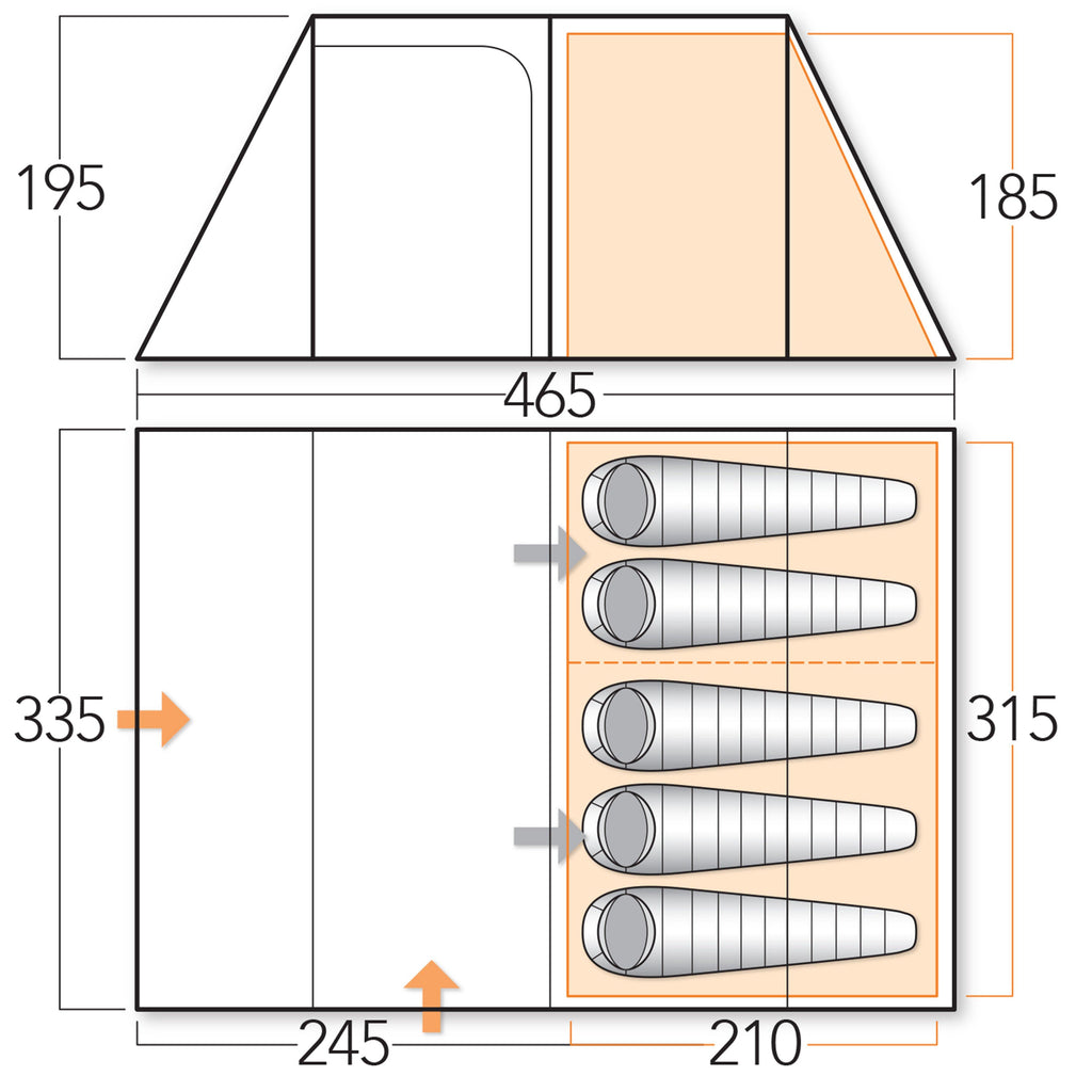 Refurbished Icarus 500 Deluxe Family Tent