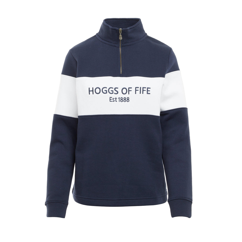 Womens Dumfries 1888 1/4 Zip Sweatshirt Navy/White