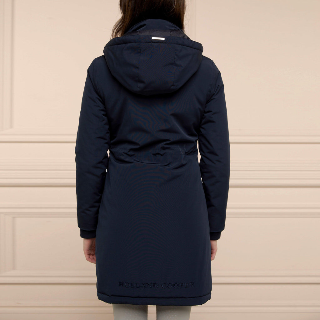 Womens Team Waterproof Coat Ink Navy Mono