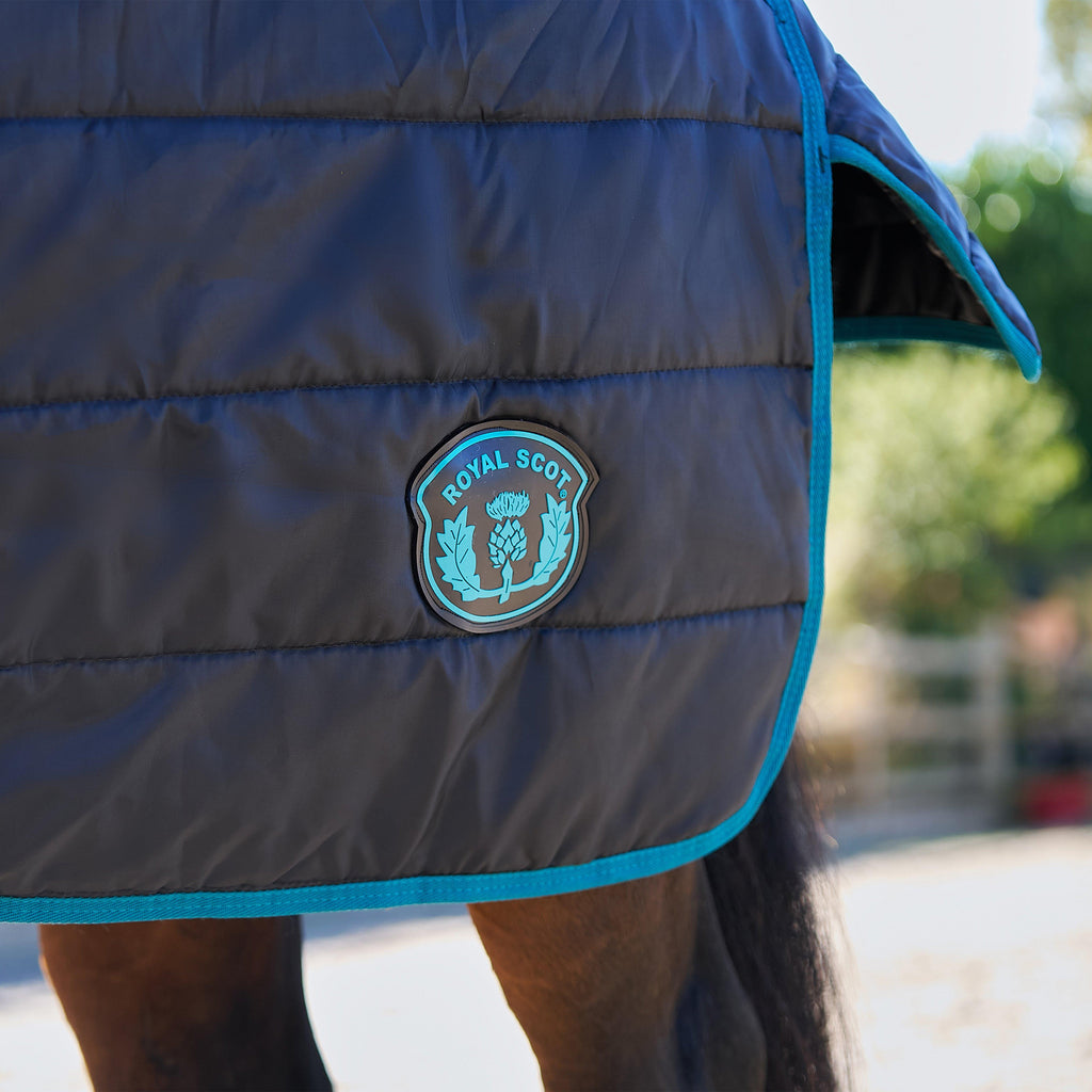 Original 250g Medium Detach-A-Neck Stable Rug Black/Ocean